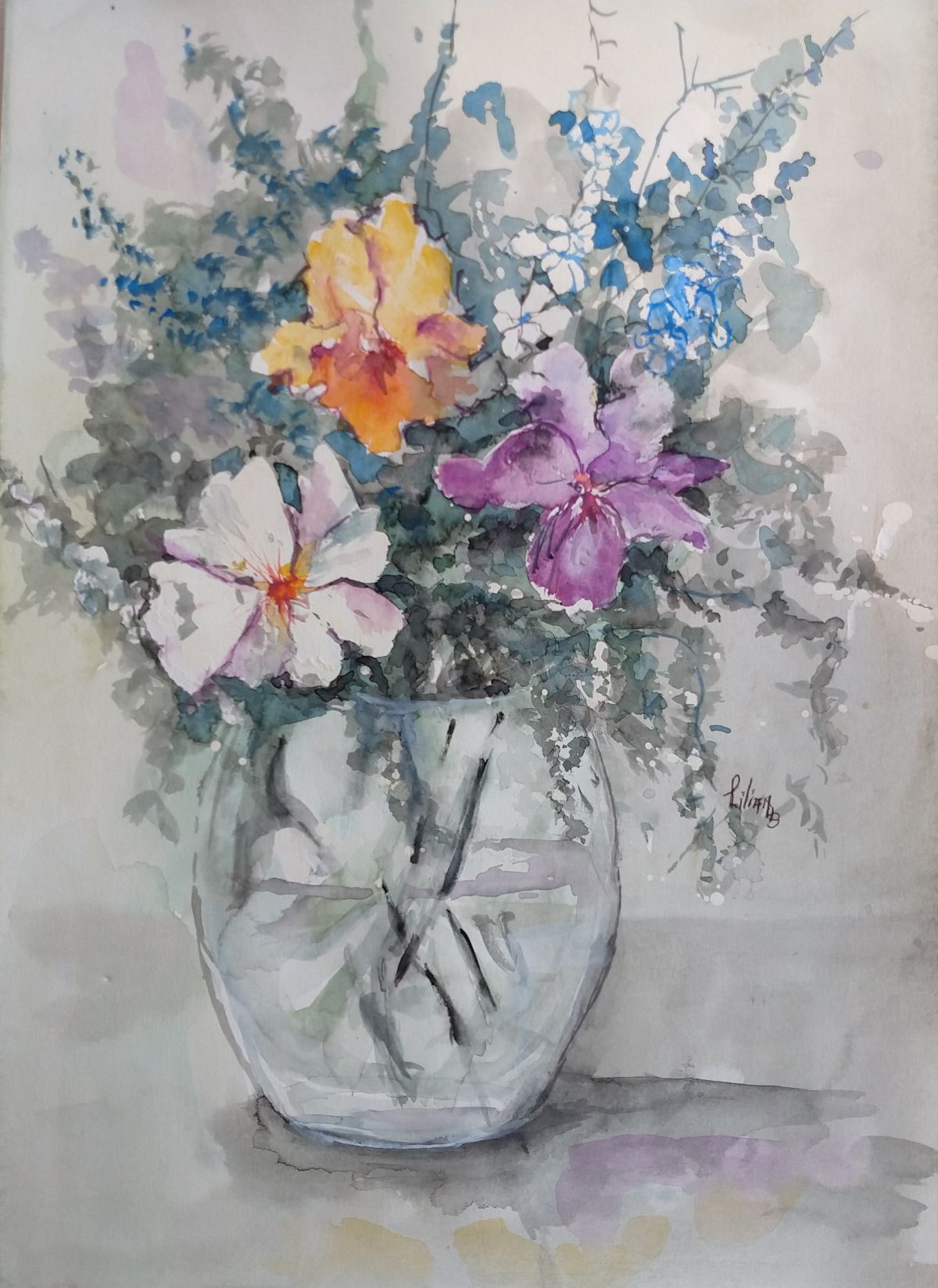 Flores do campo com vaso | Lilian Brandenburger